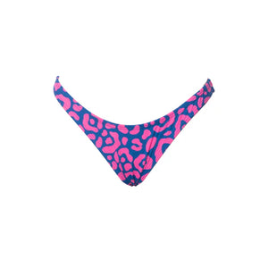 TANGA ASA DELTA LEOPARDO ROSA CON AZUL