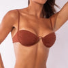 TOP CON ARO WAVE COLMENA MARRON