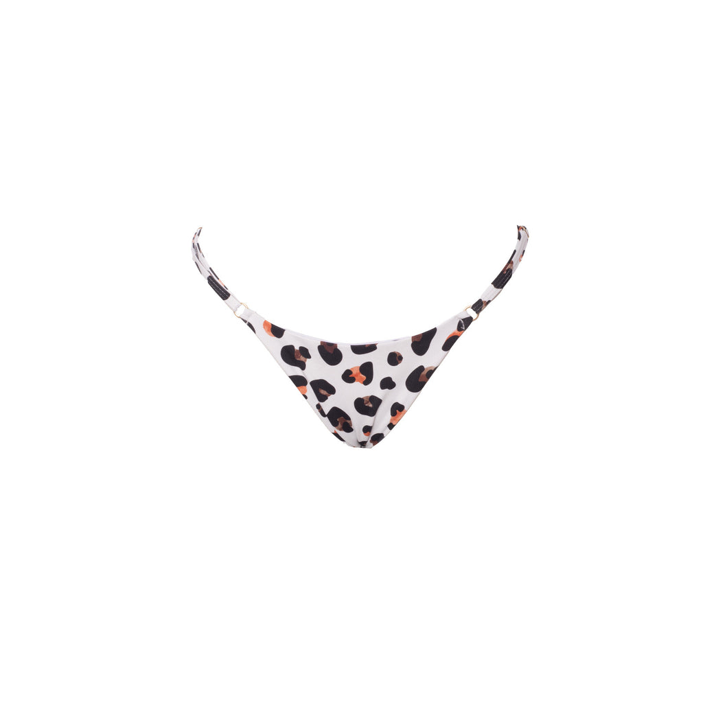 TANGA REGULABLE LEOPARDO BLANCO