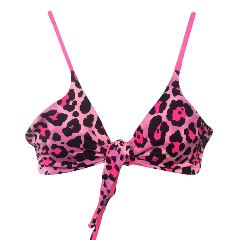 TOP LAÇO LEOPARDO ROSA