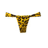 TANGA CORTINA ANIMAL PRINT AMARILLO