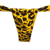 TANGA CORTINA ANIMAL PRINT AMARILLO