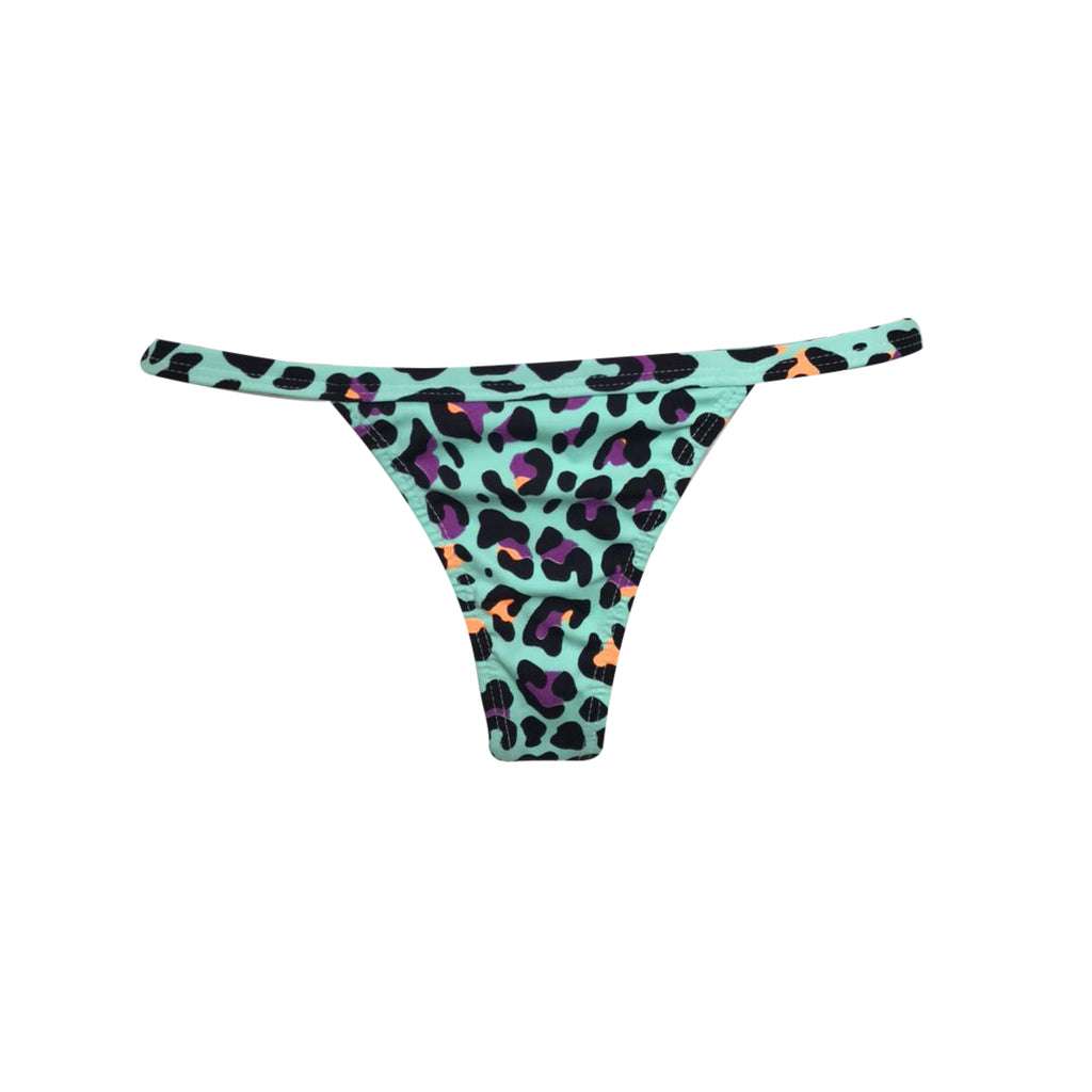 MINI TANGA LEOPARDO TURQUESA COLORES