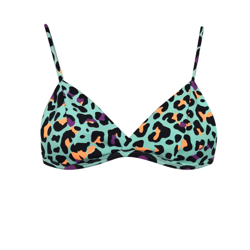 TOP FÍJO LEOPARDO TURQUESA COLORES