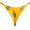 TANGA LEOPARDO AMARELO COM FOLHO 