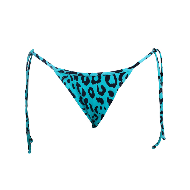 TANGA RIPPLE ANIMAL PRINT TURQUESA